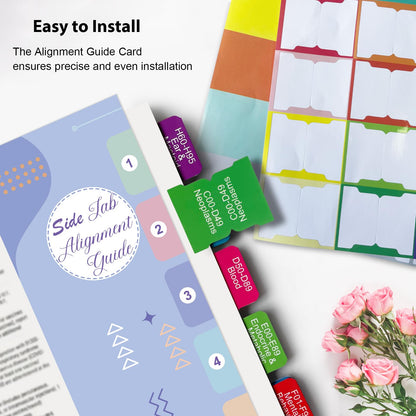 Index Tabs for CPT, AAPC Version ICD-10-CM, HCPCS Level II & ICD-10-PCS 2026, 4 Set Bundles Set (Book not Included), Color-Coded with Code Ranges, Laminated & Waterproof & Repositionable