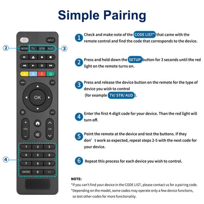 【Pack of 2】 Universal for Samsung-Smart-TV-Remote-Control Replacement for 2016-2026 All Samsung TVs