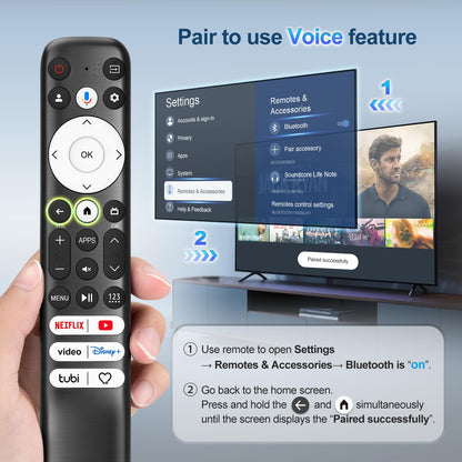 【Pack of 2】 Universal for Samsung-Smart-TV-Remote-Control Replacement for 2016-2026 All Samsung TVs