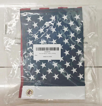 American Flag 8x12 ft: Long Lasting US Flag, Heavy Duty Nylon, Embroidered Stars, Sewn Stripes, Brass Grommets, UV Protection Perfect for Outdoors! USA Flag