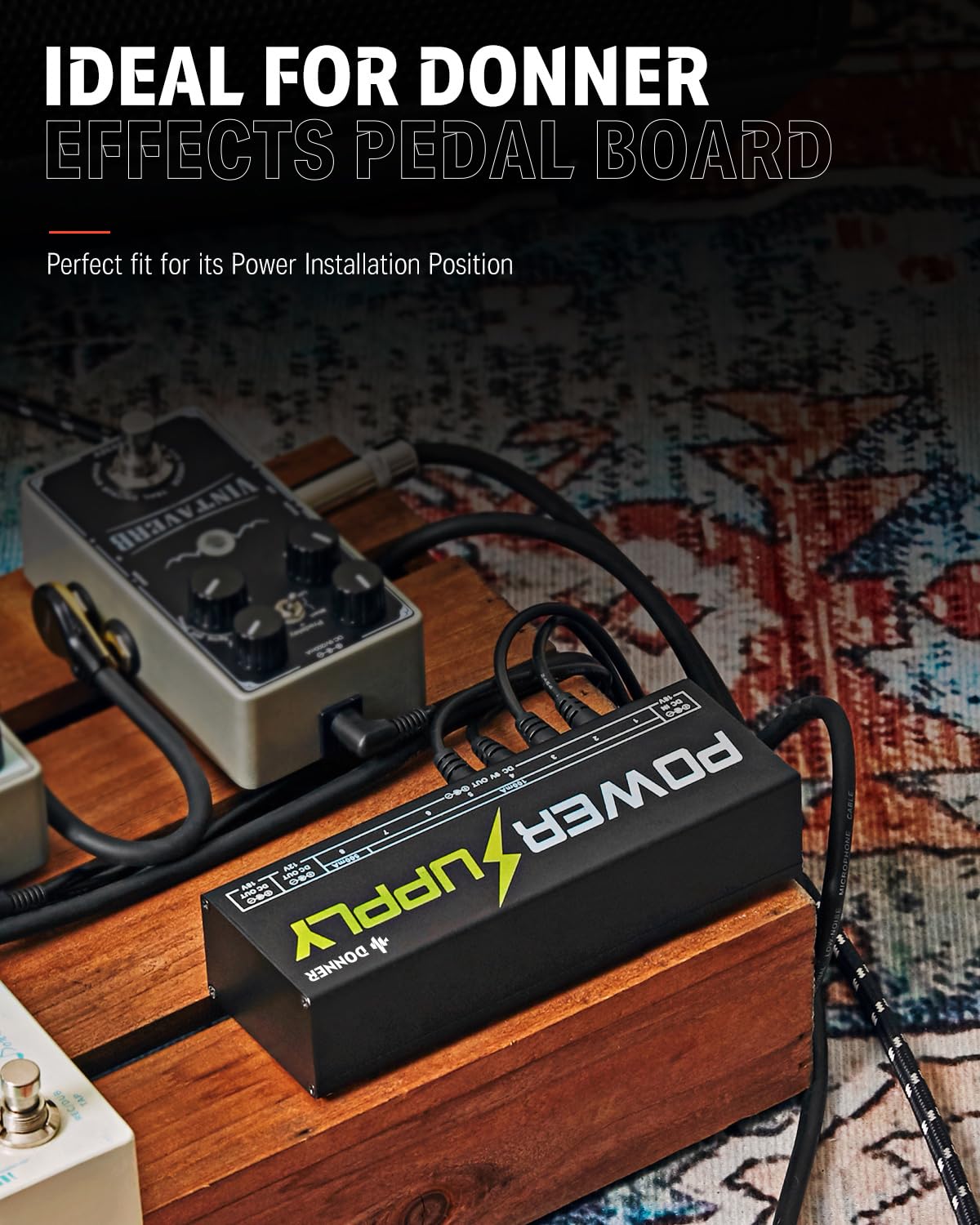 Donner DP-1 Guitar Power Supply, 10 Isolated DC Outputs