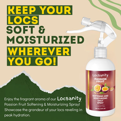 Loc Spray - Locsanity Daily Moisturizing Refreshing Spray for Dreadlocks, Locs, Sisterlocks