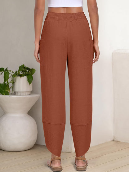ANRABESS Womens Wide Leg Palazzo Capri Pants 2026 Summer Casual Loose High Waisted Lounge Flowy Cropped Beach Work Trousers