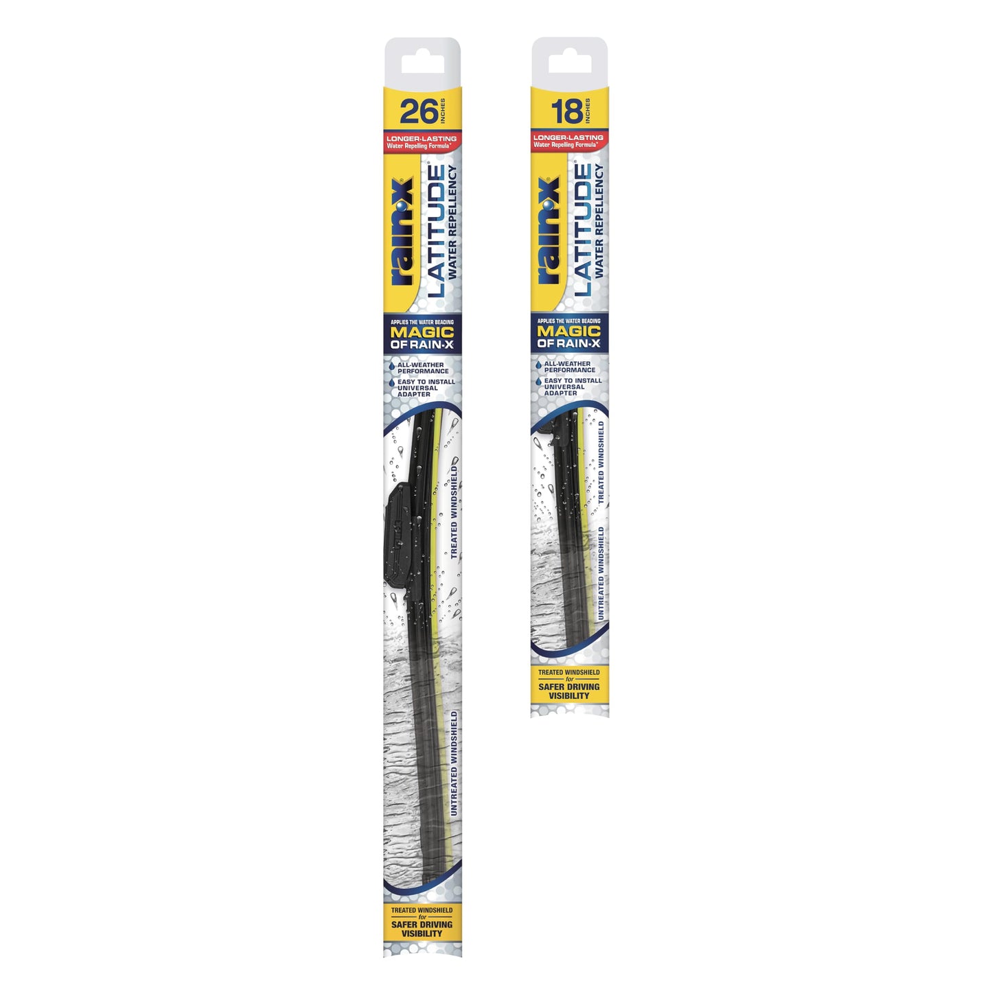 Rain-X 810363 Repellency Water Repellent Wiper Blades, 22" Windshield Wipers (Pack of 2), All Weather Streak-Free for Enhanced Visibility w/Water Repellency Formula [Amazon Exclusive]