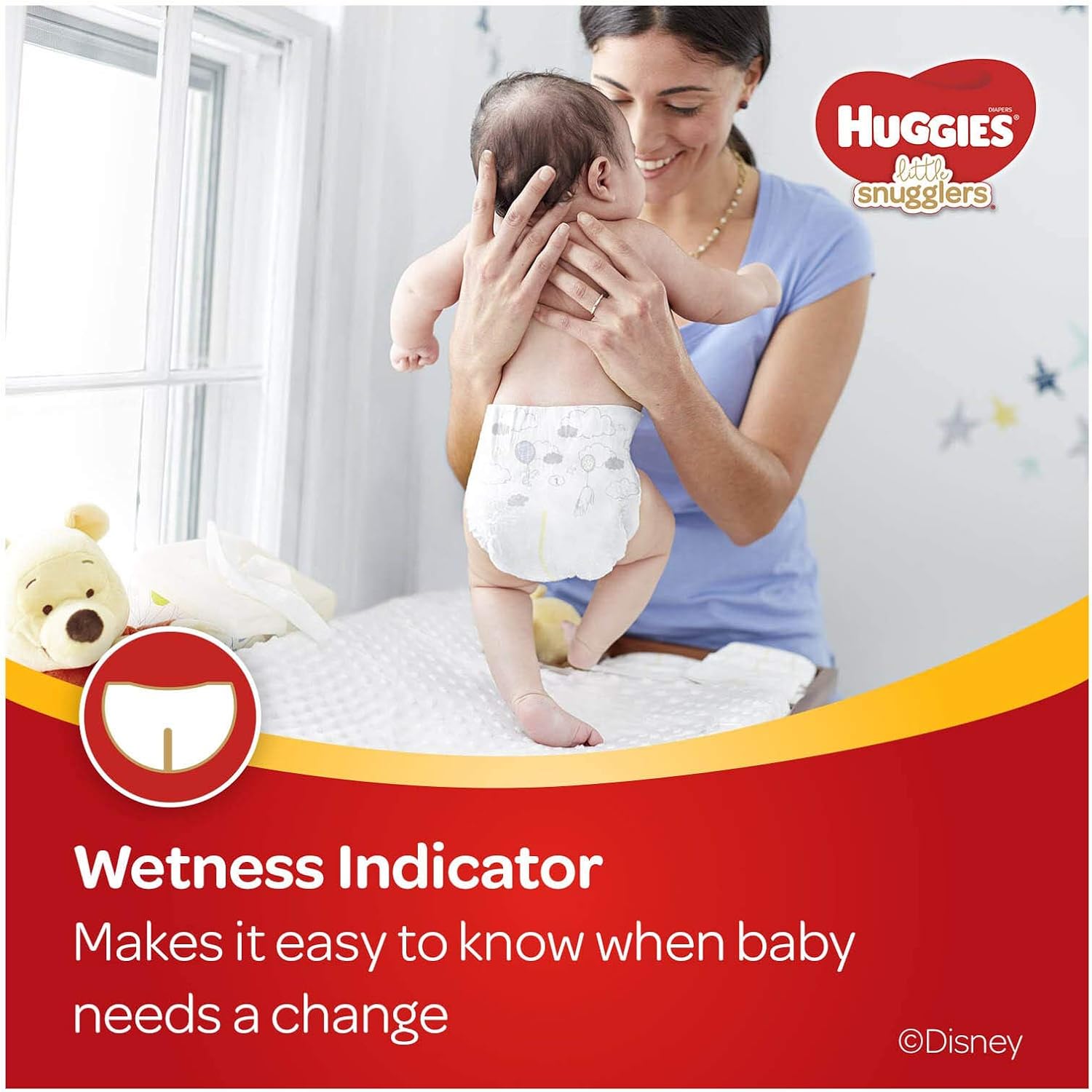HUGGIES Newborn Diapers - HUGGIES Little Snugglers Disposable Baby Diapers, 84ct, Giga Pack