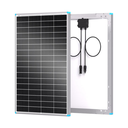 Renogy 100W Solar Panel N-Type, 12V 100 Watt Solar Panel 16BB 25% High-Efficiency, N-Type Solar Panels for RV Marine Boat Trailer Camper Rooftop Farm and Other Off-Grid System