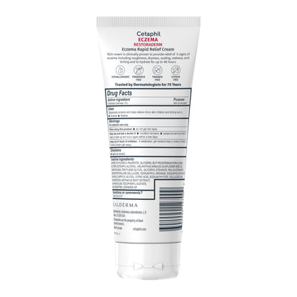 Cetaphil ECZEMA RESTORADERM FLARE-UP RELIEF CREAM, For Eczema Prone Skin, 8 oz, Barrier Repair, 48 Hour Hydration, 2% Skin Protectant Colloidal Oatmeal, Steroid Free (Pack of 12)