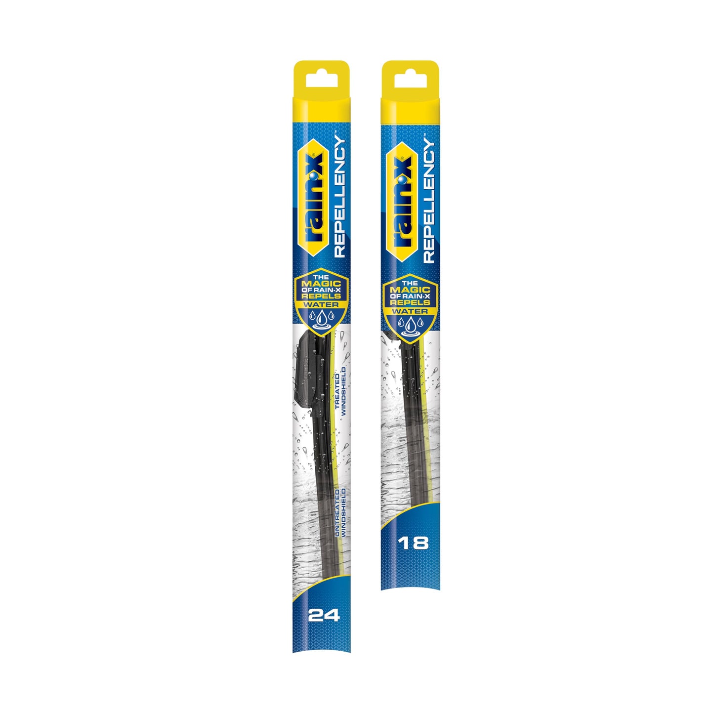 Rain-X 810363 Repellency Water Repellent Wiper Blades, 22" Windshield Wipers (Pack of 2), All Weather Streak-Free for Enhanced Visibility w/Water Repellency Formula [Amazon Exclusive]