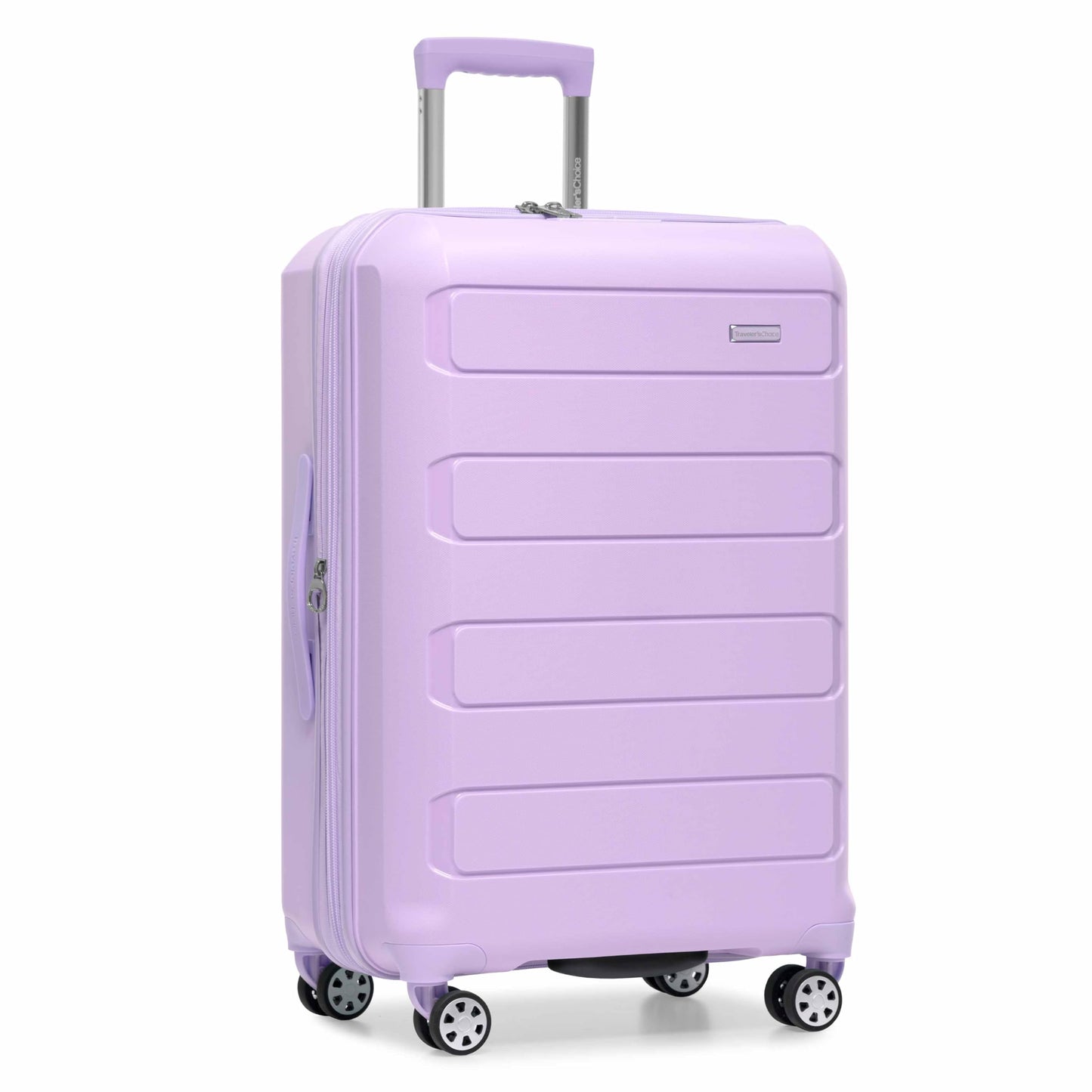 Traveler's Choice Pagosa Hardshell Expandable Luggage with Spinner Wheels, Slate Blue, 3-Piece Set (22/27/30)