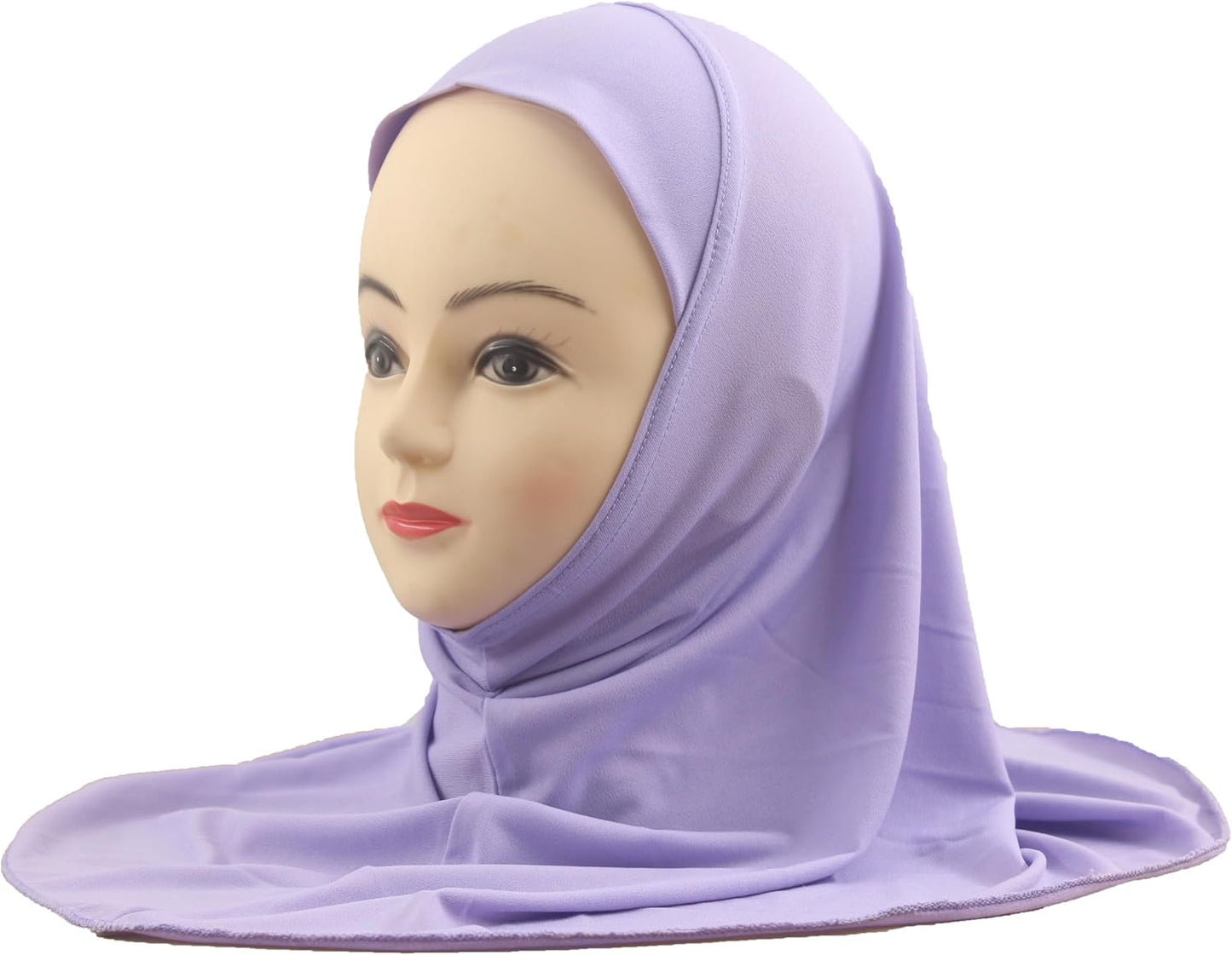 Mädchen Hijab Muslim Kinder Kopftuch Uni für 6-11 Jahre Fertig zum Tragen