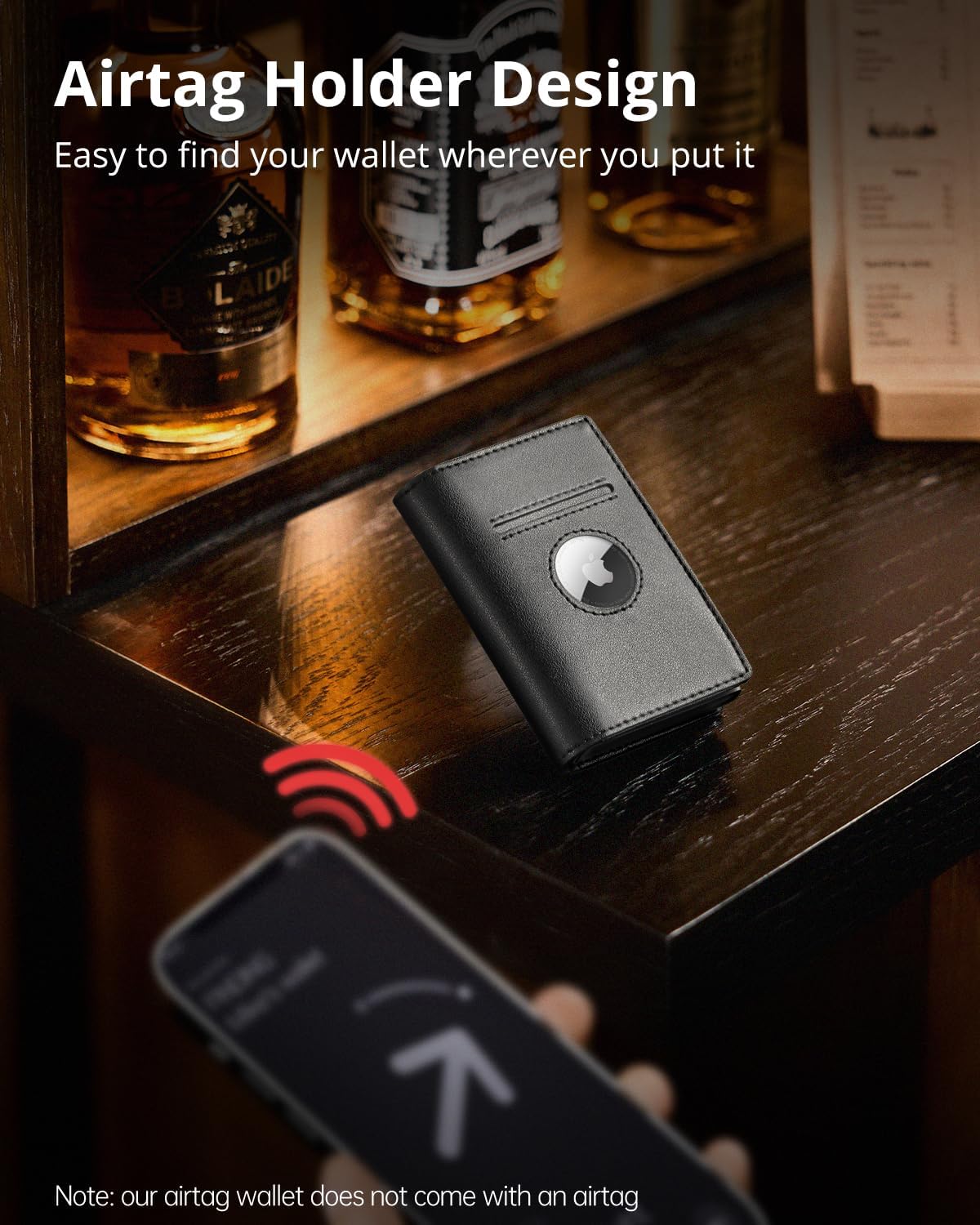 YESIIW Minimalistisches Pop-up-Kartenetui für Herren, RFID-blockierend | Schlankes Visitenkartenetui mit Geldfach | Aluminium-Metall-Bankkartenetui für Scheine, Münzen und Debitkarten