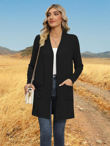 DB MOON Womens Long Cardigan Light Weight Sweater