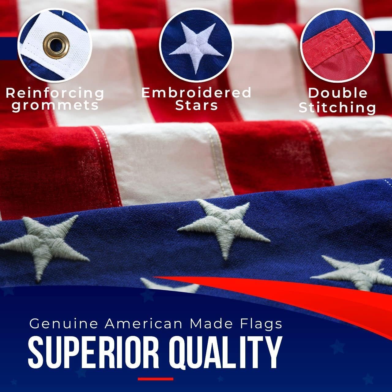 American Flag Made in USA | Premium Outdoor Flags for Your Home or Business