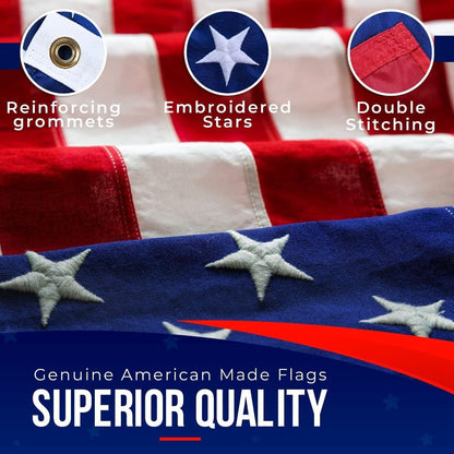 American Flag Made in USA | Premium Outdoor Flags for Your Home or Business