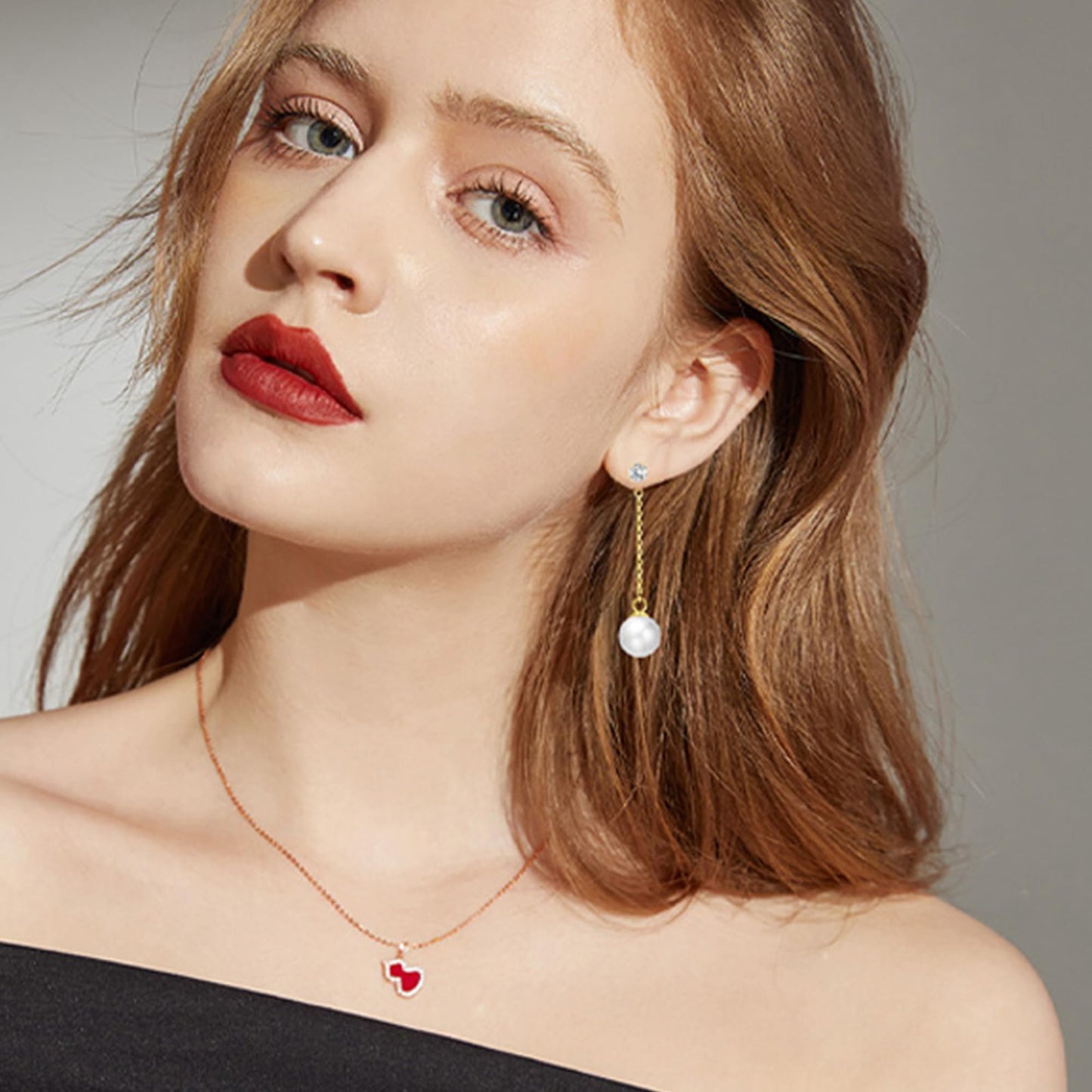 Trinckle Silber Tropfenohrringe mit Perlen, Silber Hängeohrringe für Frauen 5mm Brautperlen Lange Ohrringe für Muttertag, Weiß Boho Accessoires Hochzeitsschmuck, Silber Statement Ohrringe für Abschlussball Geburtstag