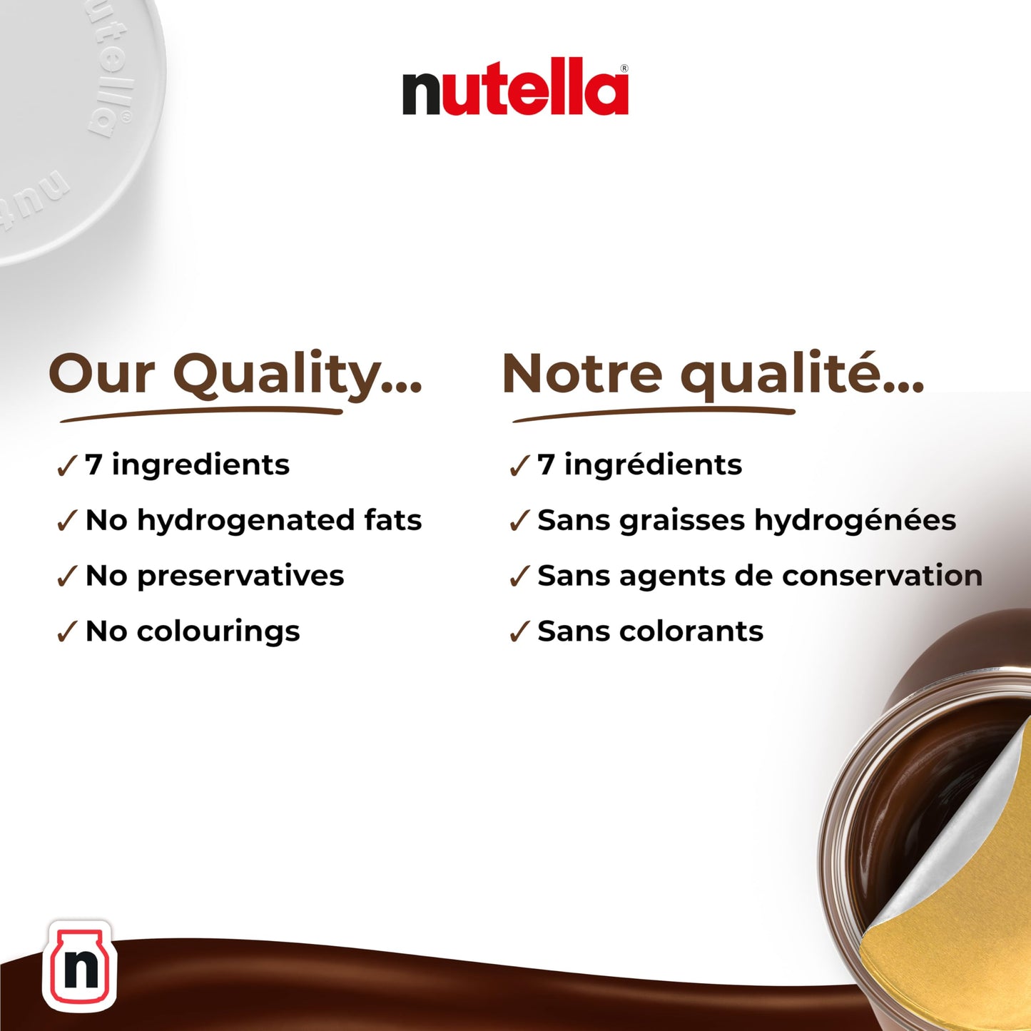 Nutella Haselnusscreme, 1 kg/35,3 oz., {aus Kanada importiert}
