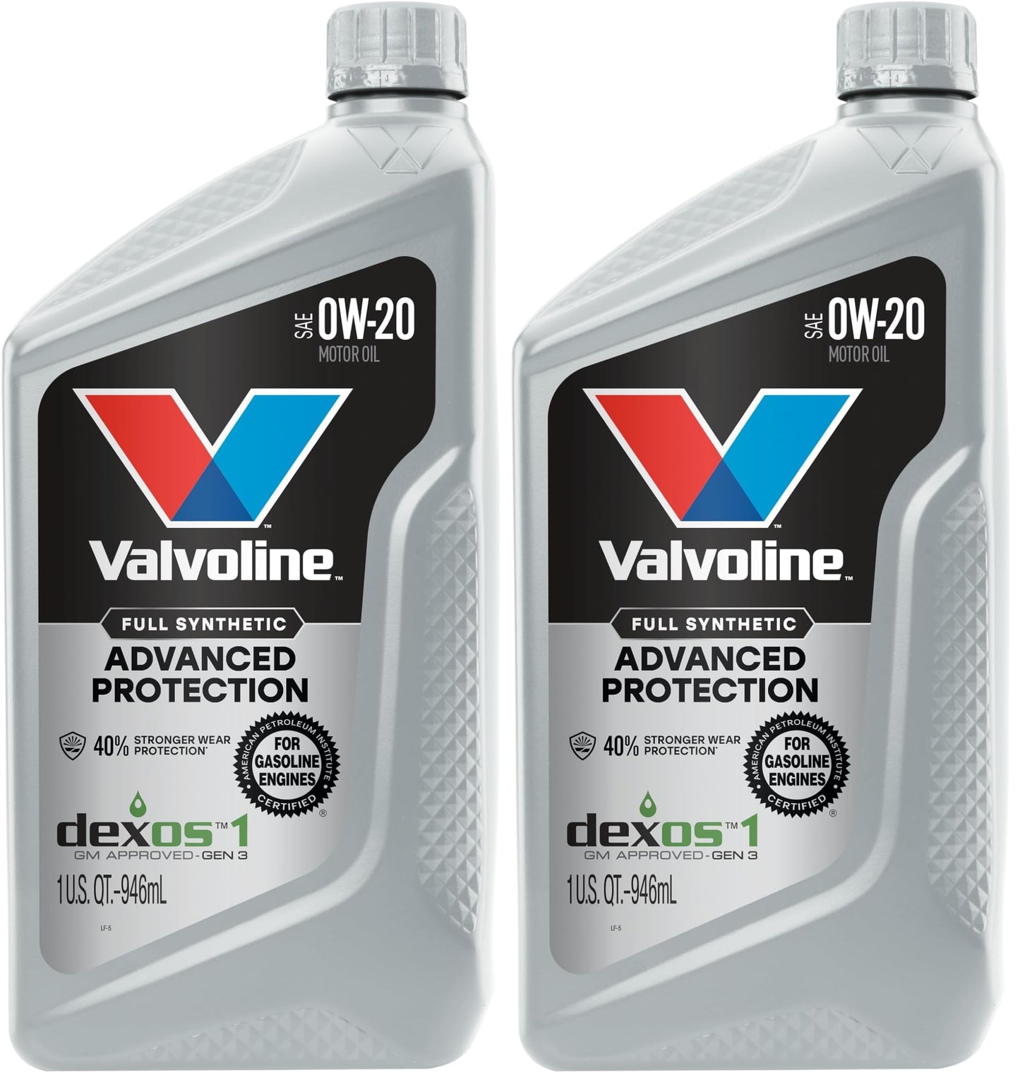 Valvoline Advanced Full Synthetic SAE 0W-20 Motor Oil 5 QT