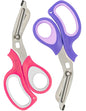 MEUUT 2 Pack Medical Scissors Trauma Shears for Left and Right Hand -Patented Bandage Scissors All Purpose with Non-Stick Blades, Surgical Grade Shears Stainless Steel EMT Scissors for Nurses EMT