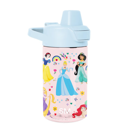 Simple Modern Peppa Pig Kids Tritan Plastic Summit Water Bottle | 12 oz BPA-Free Cup with Covered Leak Proof Straw Lid for Girls, Toddlers | Bubbles