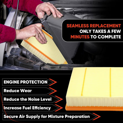 CA10262 Engine Air Filter Fit Ford Expedition/F150/F250/F350 (2007-2021) & Lincoln Navigator Replaces FA1883, 7C3Z9601A, A35642