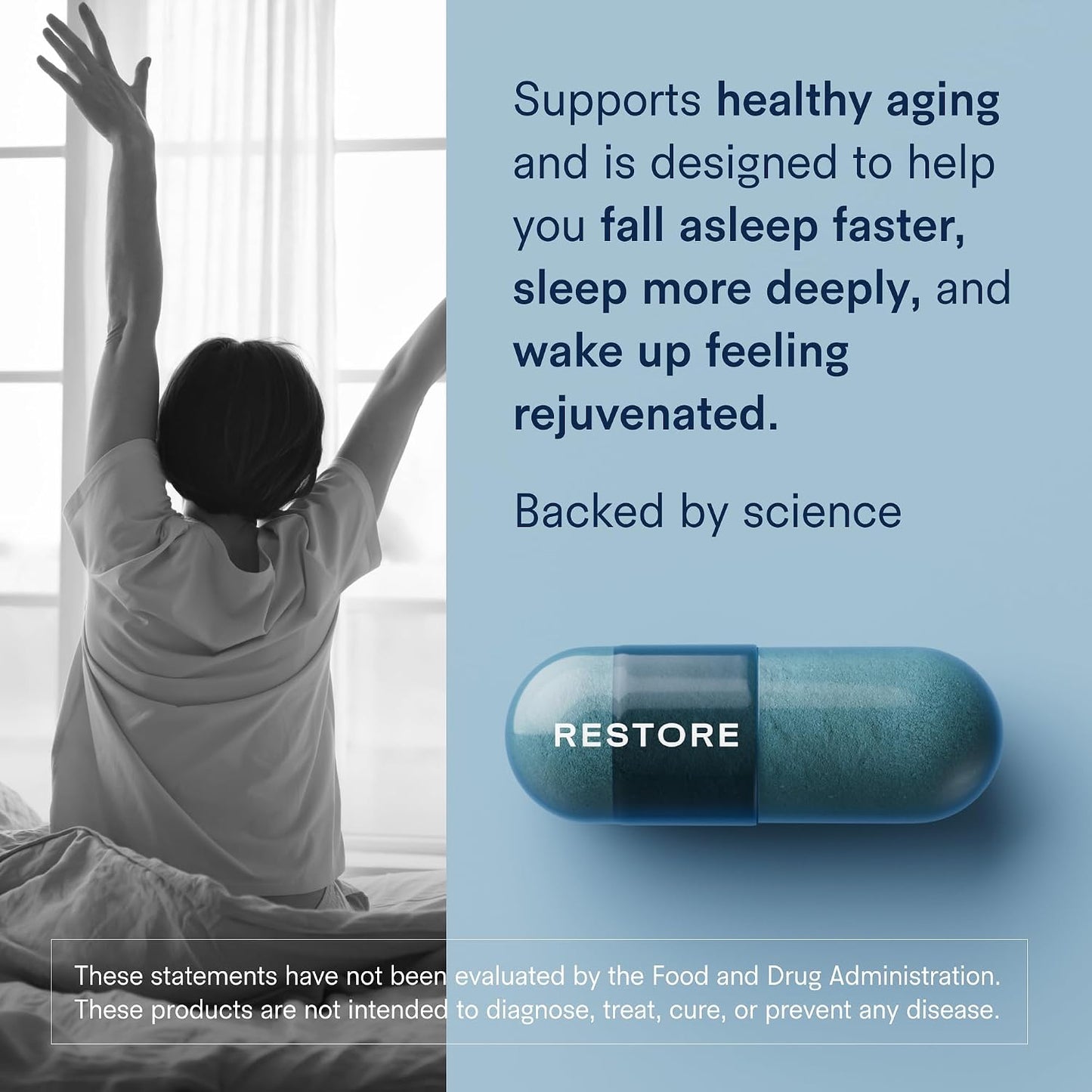 Tally Health Super NAD+ Bundle - Restorative Sleep + Cellular Energy & DNA Repair with Restore (30-Day Supply, 90 Caps) + NAD+ (30-Day Supply, 60 Caps)