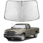 EcoNour Car Windshield Sunshade | Blocks 99% Heat & Keeps Interior Cool | Universal Fits Cars, SUVs, Trucks | Automotive Sun Screen, Visor & Car Accessories for Summer | Medium (64x32 Inches)