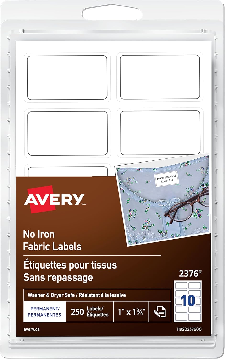1” x 1¾”250 Labels