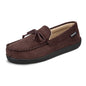 isotoner Men's Slip-on Indoor/Outdoor Microsuede Memory Foam Comfort Moccasin Slippers
