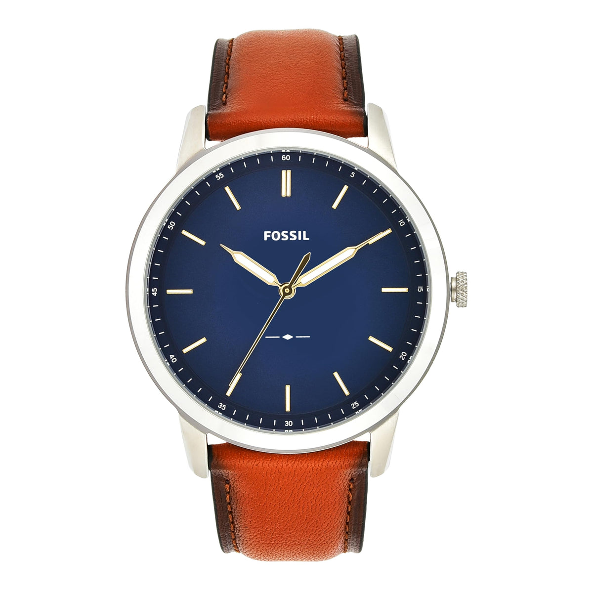 Fossil Men's Minimalist Quartz Stainless Steel Three-Hand Watch for Men