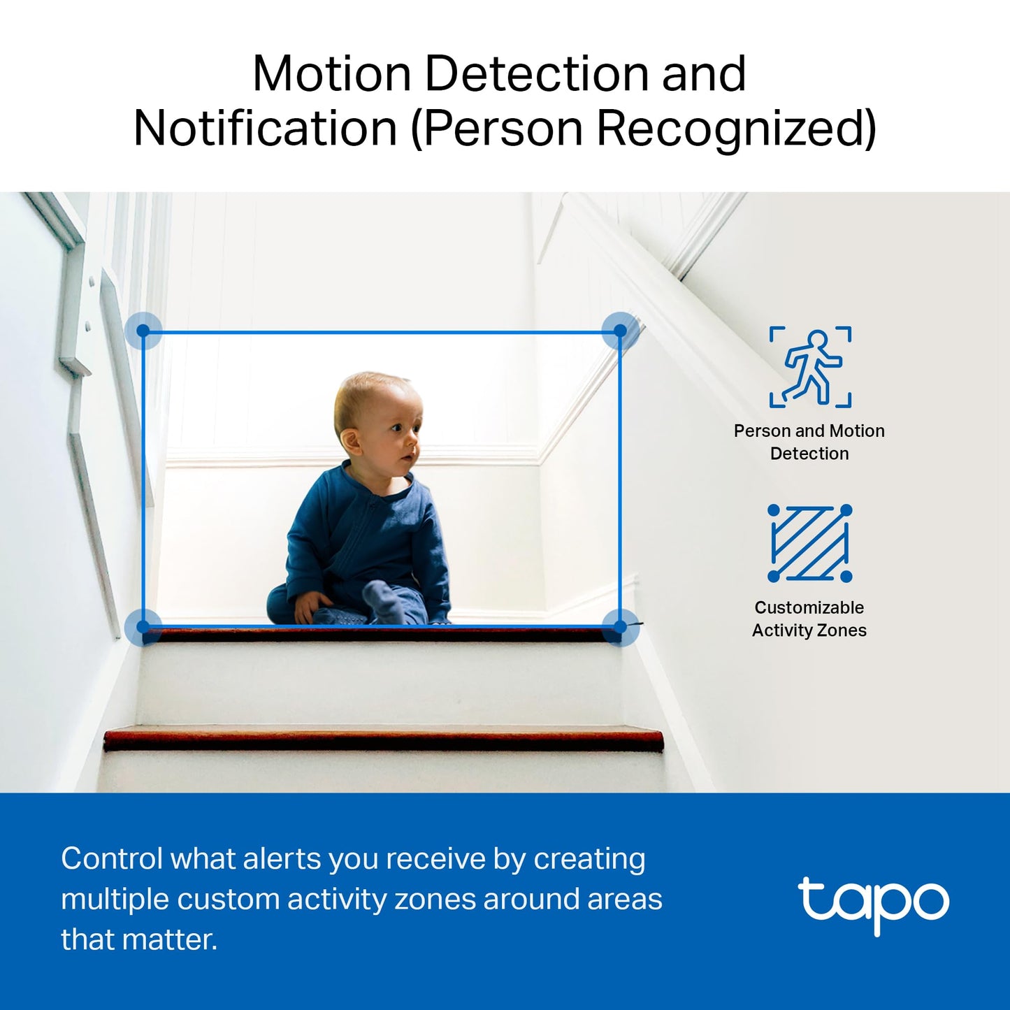 Tapo 1080P Indoor Wired Security Camera - Works as a Baby Monitor & Pet Camera, Motion Detection, 2-Way Audio, Siren, Night Vision, Subscription-Free Local Storage or Optional Cloud, C101