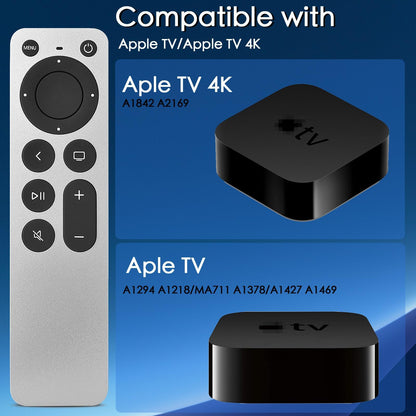 Replacement for Apple TV Remote,for Apple 4K/ Gen 1 2 3 4/ HD,A2169 A1842 A1625 A1427 A1469 A1378 A1218