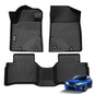 GINOWY-Floor Mats for Toyota 4Runner 1996-2002,1st+2nd Row,TPE All Weather Car Mats Custom Fit Rubber Floor Liners Car Accessories for Toyota 4Runner