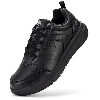 FitVille Extra Wide Men Walking Shoes Wide Dress Sneakers Oxfords Casual Comfortable Shoes for Men Lightweight Plantar Fasciitis Bunions