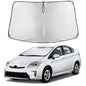 EcoNour Car Windshield Sunshade | Blocks 99% Heat & Keeps Interior Cool | Universal Fits Cars, SUVs, Trucks | Automotive Sun Screen, Visor & Car Accessories for Summer | Medium (64x32 Inches)