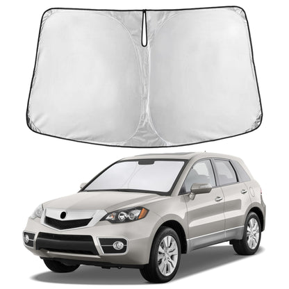 EcoNour Car Windshield Sunshade | Blocks 99% Heat & Keeps Interior Cool | Universal Fits Cars, SUVs, Trucks | Automotive Sun Screen, Visor & Car Accessories for Summer | Medium (64x32 Inches)