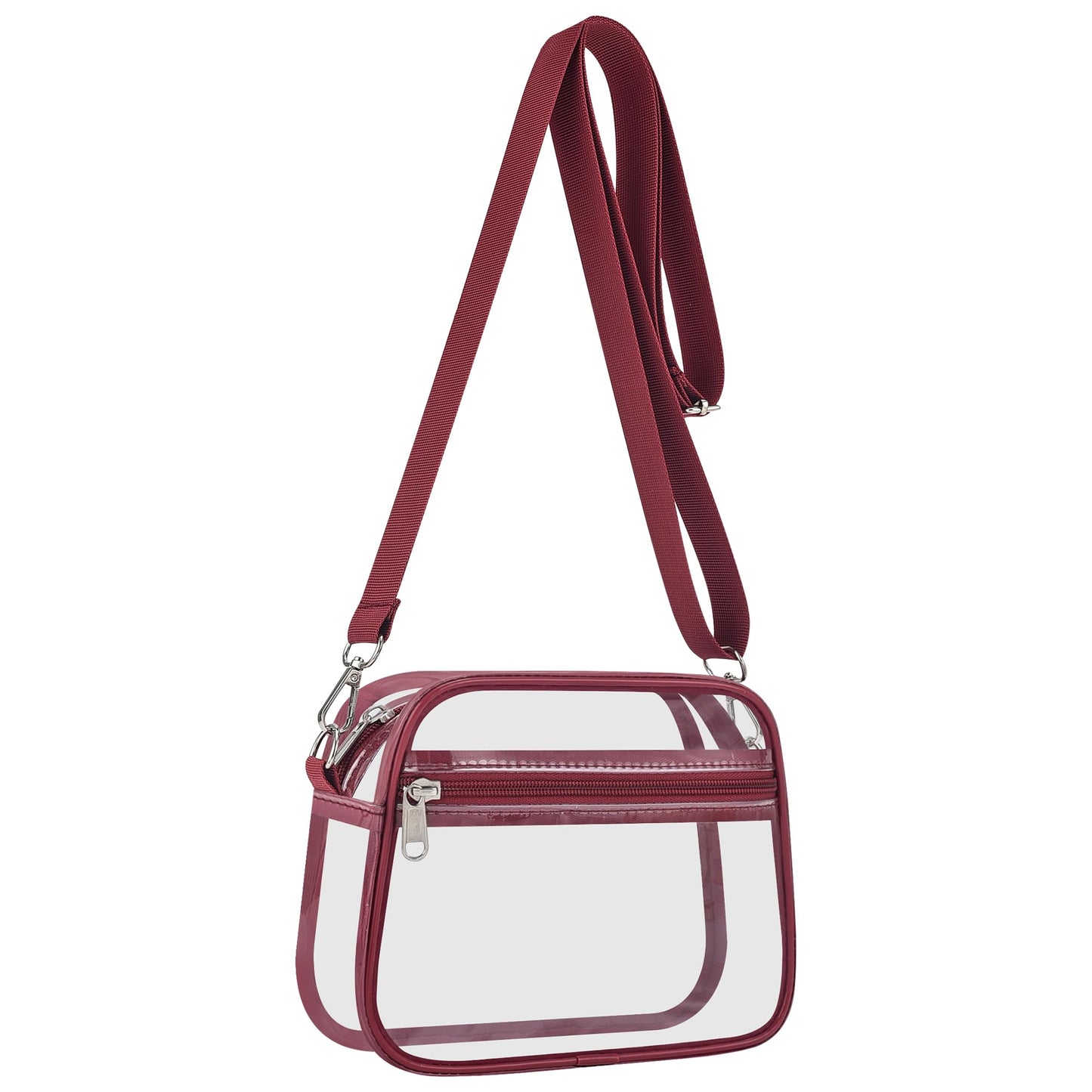 Clear Bag for Stadium Events Clear Sports Fan Handbags Purses with Adjustbale Strap for Concerts Festivals Game Day