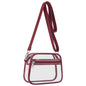 Clear Bag for Stadium Events Clear Sports Fan Handbags Purses with Adjustbale Strap for Concerts Festivals Game Day