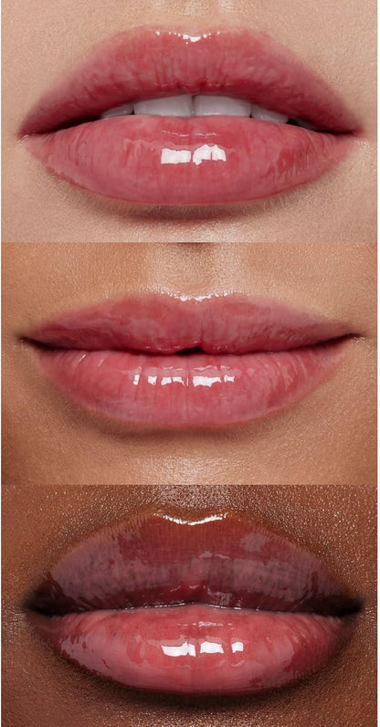 e.l.f. Glow Reviver Lip Oil, Pflegendes getöntes Lippenöl für ein hochglänzendes Finish, angereichert mit Jojobaöl, vegan & tierversuchsfrei, Rose Envy