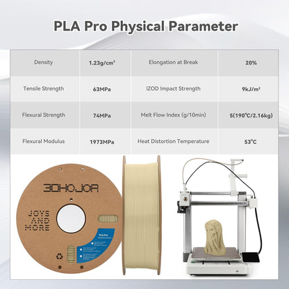 3DHoJor PLA+ Filament 1.75mm, 3D-Drucker-Filament PLA Plus, Kartonspule 3D-Druck-Filament, Maßgenauigkeit +/- 0.03 mm, Lila, 1kg