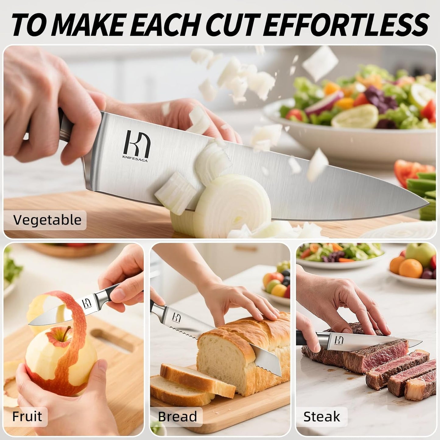 KnifeSaga Knife Set: A Game-Changer for Home Cooks and Professional Chefs