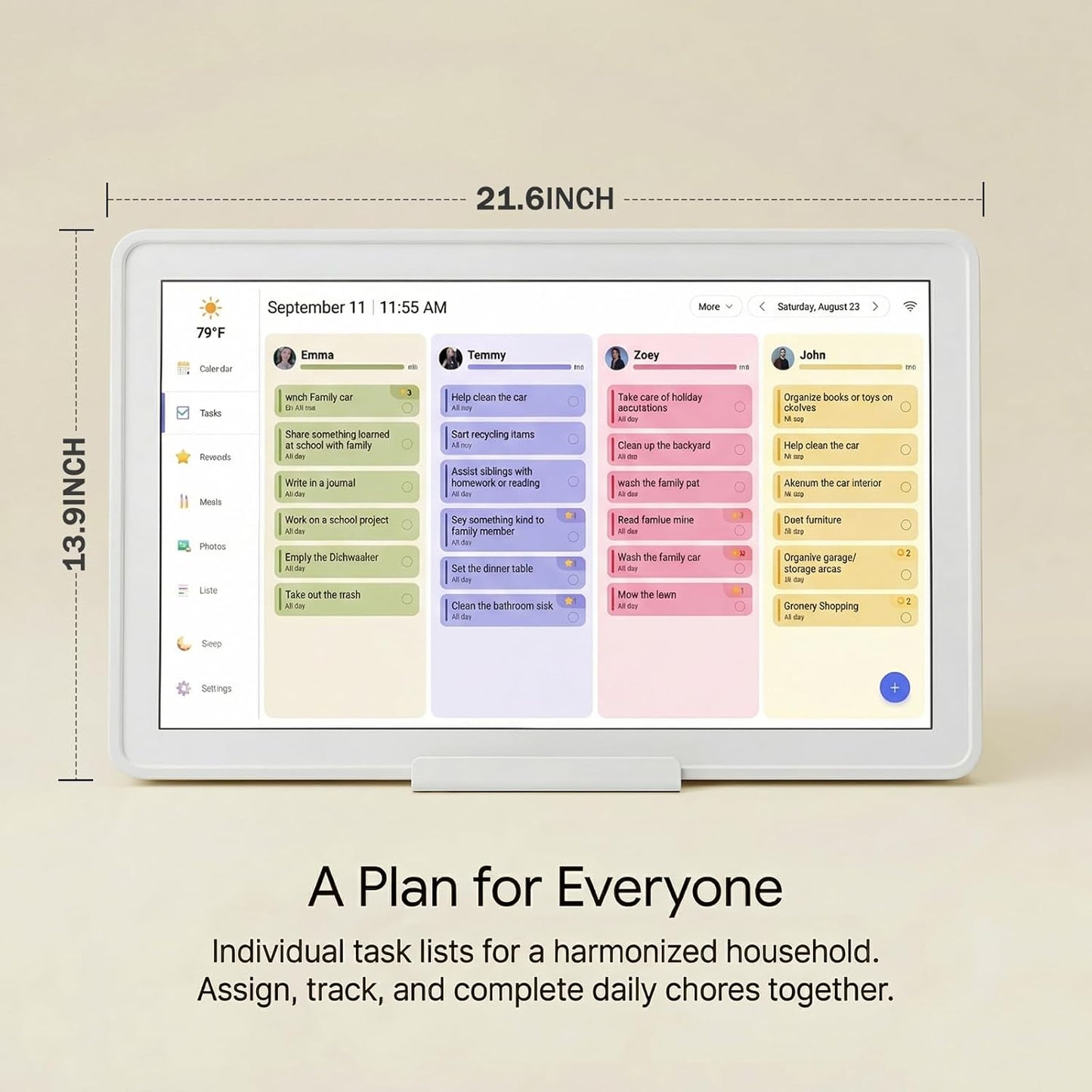 Mezed 21.5 Inch Digital Calendar: A Game-Changer for Family Organization