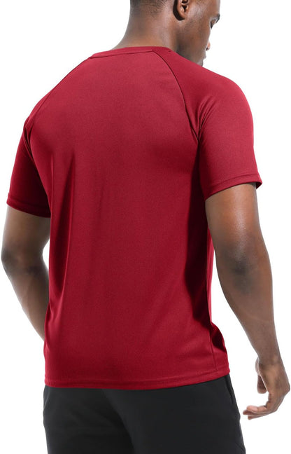 Boyzn 1er, 3er, 5er oder 7er Pack Herren-Trainings-Laufshirts, Dry Fit feuchtigkeitsableitendes T-Shirt, Gym Sport Kurzarm-T-Shirts