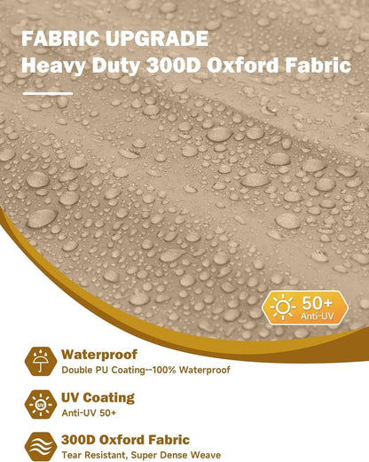 Umbrauto Class C RV Cover Fits 29-32’, Class C Motorhome Camper Cover, Heavy Duty 7 Layers Top Windproof Breathable RV Cover with 3Pcs Extra Straps, Adhesive Repair Patches, 6 Gutter Covers