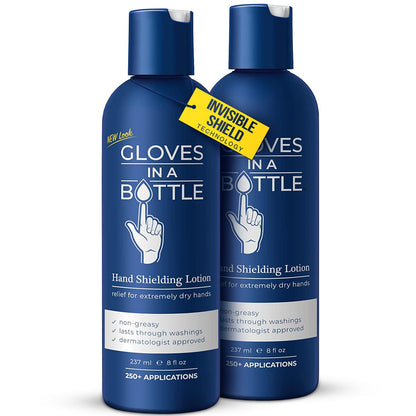Gloves In A Bottle Shielding Lotion for Dry Itchy Skin, 8 ounce (12 Pack)