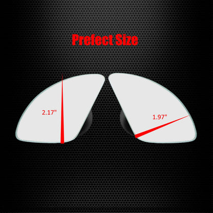 Ampper Blind Spot Mirror, 2" Round HD Glass Frameless Convex Rear View Mirror, Pack of 2