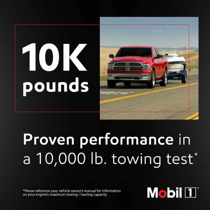 Mobil 1 Advanced Fuel Economy Full Synthetic Motor Oil 0W-20, 5 Quart