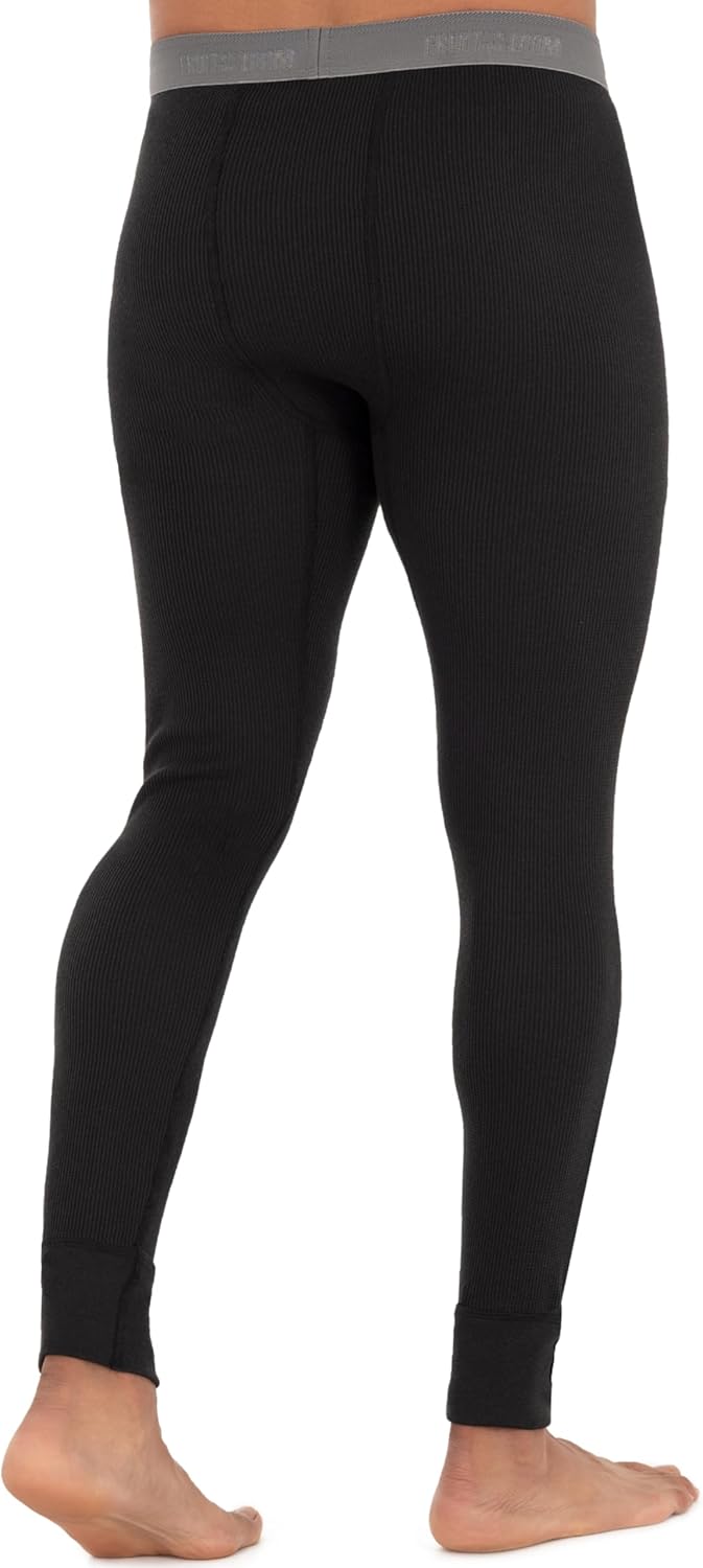 Fruit of the Loom Herren Premium Waffel-Thermo-Unterwäsche lange Unterhose aus recyceltem Material (1er-, 2er-, 3er- und 4er-Pack)