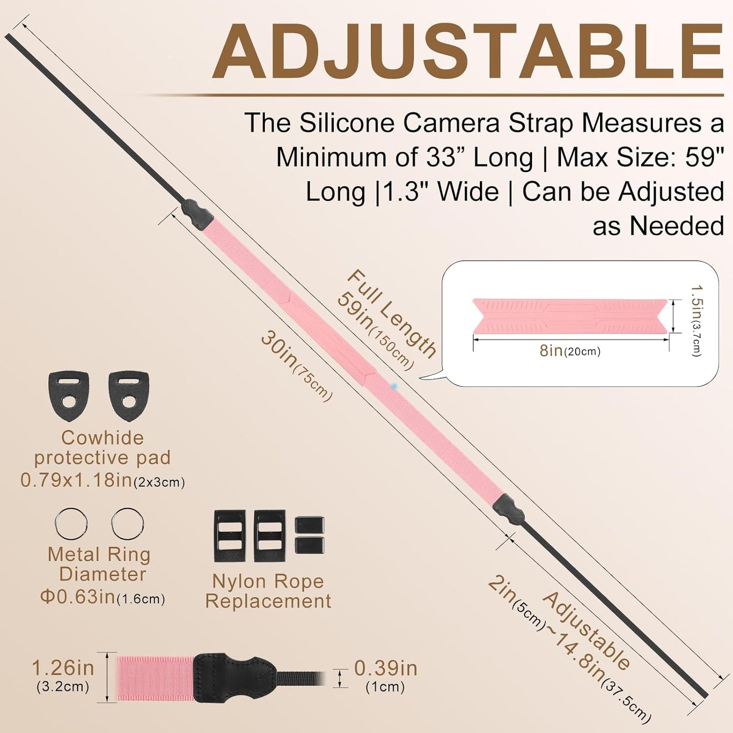 FIEIL Neck Strap Silicone Camera Straps: Comfort and Style for Your DSLR or Mirrorless Camera
