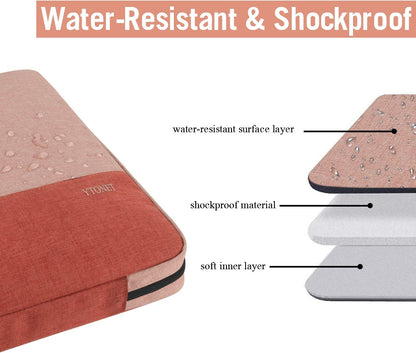 Funda para portátil Ytonet, bolsa para portátil TSA de 15.6 pulgadas, funda para portátil resistente al agua, bolsa de transporte para ordenador compatible con portátiles Lenovo, HP, Dell, Asus, regalos para hombres y mujeres, gris