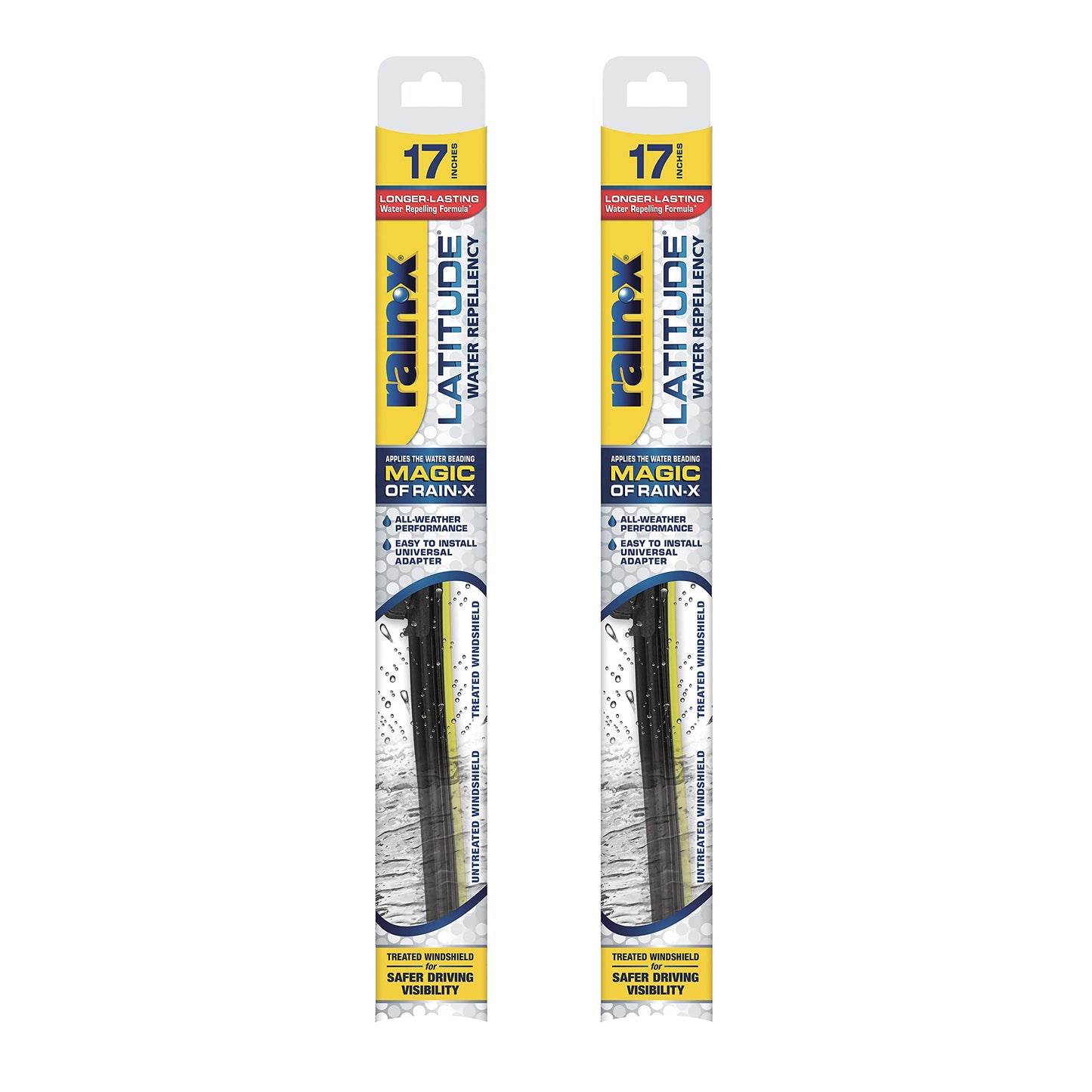 Rain-X 810363 Repellency Water Repellent Wiper Blades, 22" Windshield Wipers (Pack of 2), All Weather Streak-Free for Enhanced Visibility w/Water Repellency Formula [Amazon Exclusive]